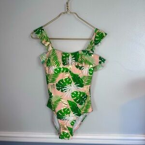 Disney Parks Tropical Mickey One Piece Bathing Suit Extra Small
